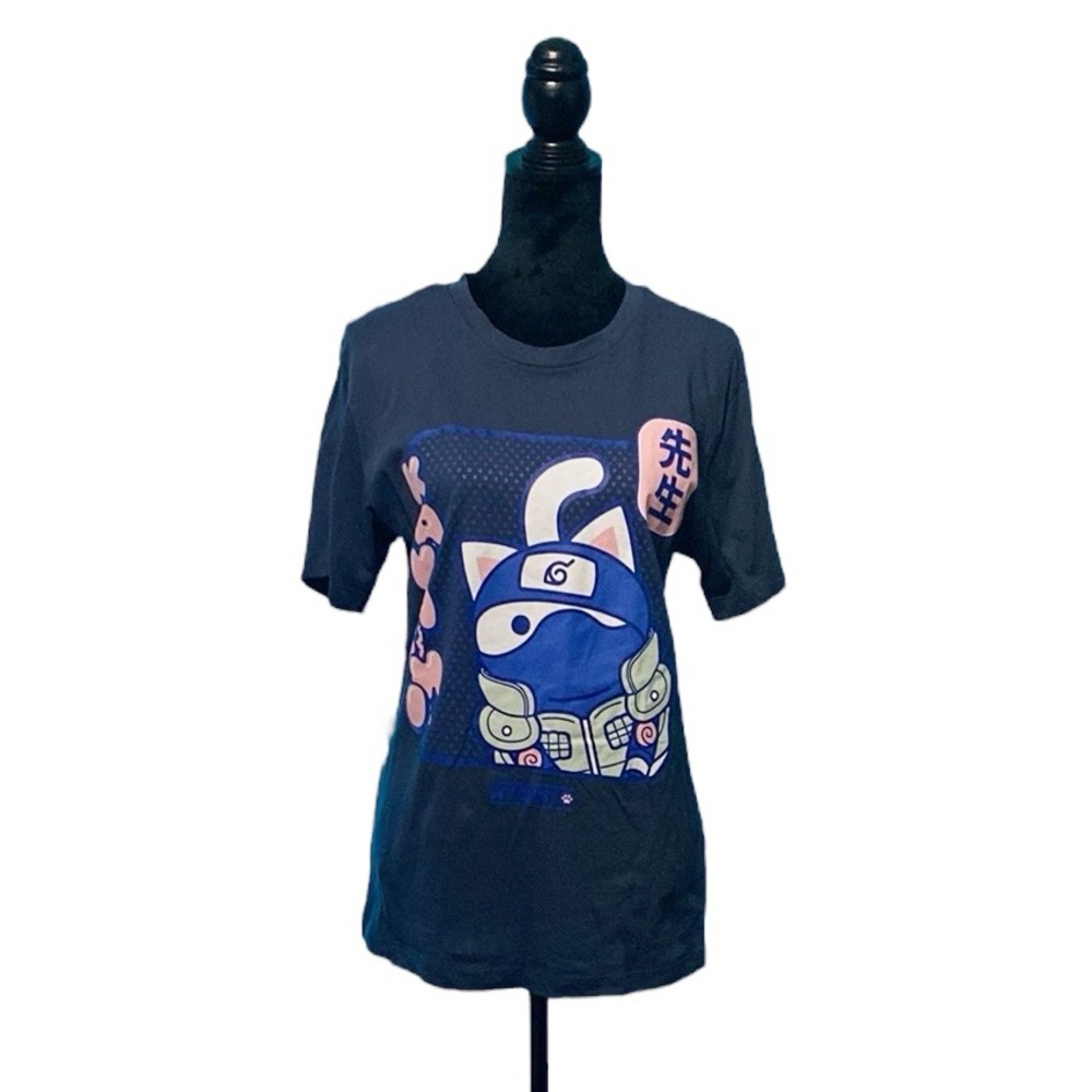 NYARUTO Cat Kakashi Short-Sleeve Graphic Tee - Size Small